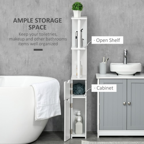 Short Pedestal Sink Washroom Storage Furniture w/Double Doors and Moveable  Shelf, 1 Unit - Kroger