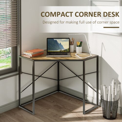 Homcom Home Office Desk, Computer Desk For Small Spaces, Writing