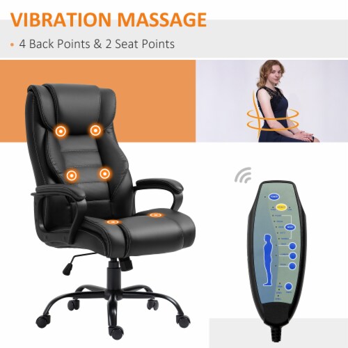 Vinsetto High Back Massage Office Chair with 7-Point Vibration