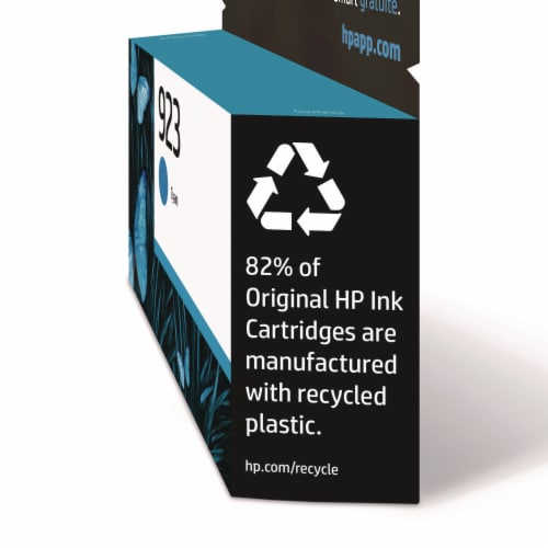 Hewlett Packard 923 Cyan Original Ink Cartridge (4K0T0LN) Perspective: right