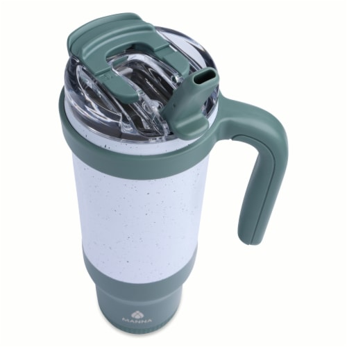 Manna™ Color Block Mug - Green/White Perspective: right