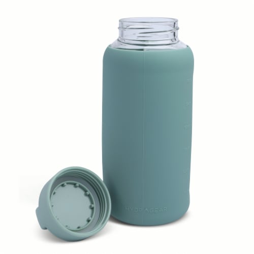 Manna™ Glass Water Bottle - Green Perspective: right