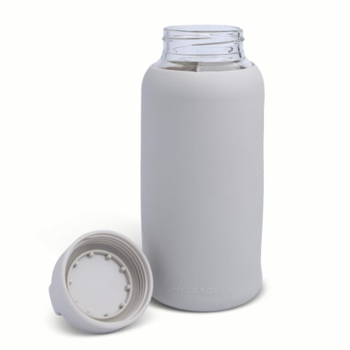Manna™ Glass Water Bottle - Grey Perspective: right