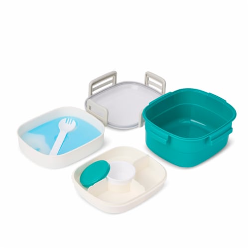 Manna™ Salad Bento Box - Teal Perspective: right