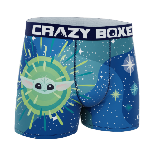 Crazyboxer The Mandalorian Baby Yoda Star Light Men's Boxer Briefs Perspective: right
