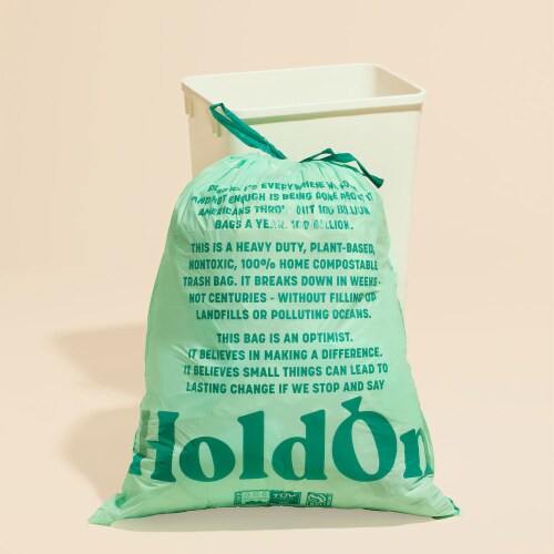 Hold On™ Compostable Tall Kitchen Bags Perspective: right