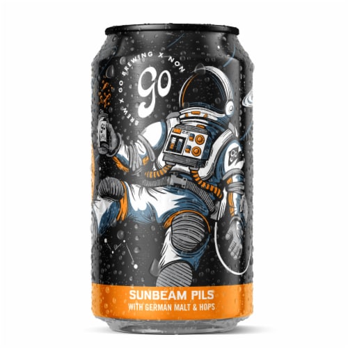 Go Brewing Sunbeam Pilsner Perspective: right