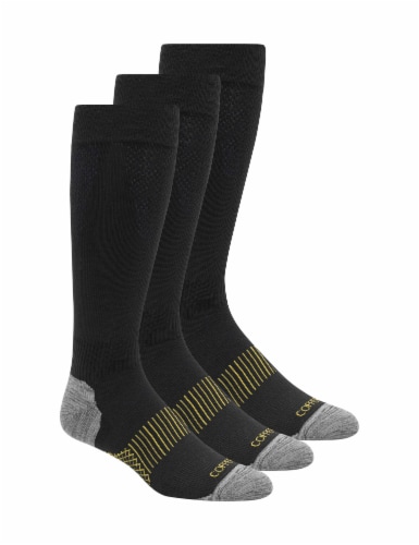 Copper Fit Mens WorkGear Socks - Black Perspective: right