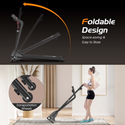 Goplus 1HP Electric Treadmill Folding Motorized Power Running Machine Fitness 1HP Fred Meyer