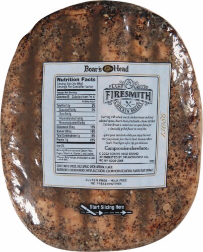 Boar’s Head FireSmith Flame Grilled Chicken Breast Perspective: right
