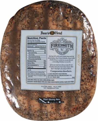 Boar’s Head FireSmith Flame Grilled Chicken Breast Perspective: right
