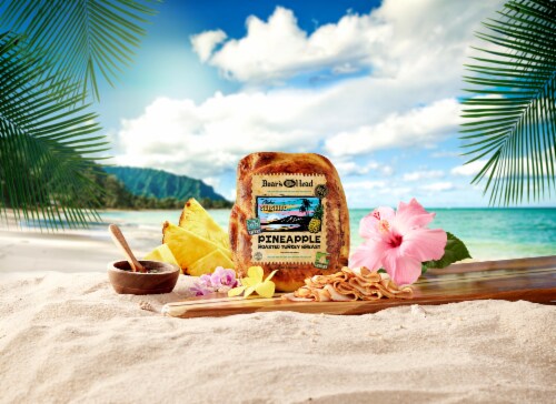 Boar's Head Bold Aloha Sunshine Pineapple Roasted Turkey Fresh Sliced Deli Meat Perspective: right