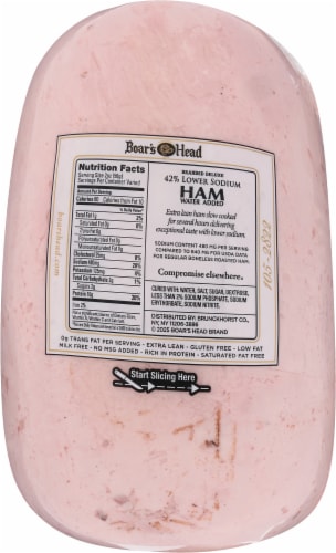 Boar's Head 42% Lower Sodium Branded Deluxe Ham Perspective: right