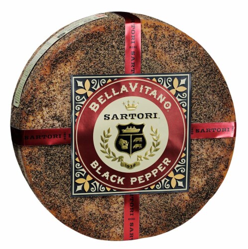 Sartori BellaVitano Black Pepper Cheese Perspective: right