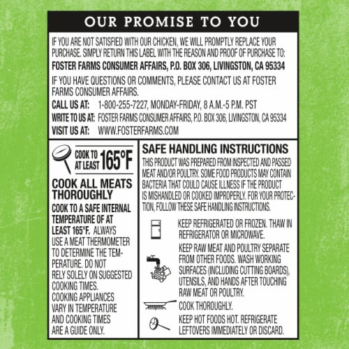 Foster Farms Free Range Simply Raised Boneless Skinless Chicken Breast Tenders Perspective: right