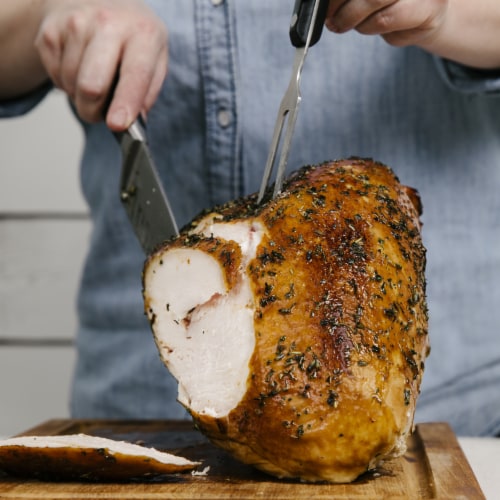 Honeysuckle White® Frozen Bone-In Turkey Breast with Gravy Perspective: right