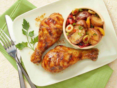 PERDUE® HARVESTLAND® Free Range Chicken Drumsticks Perspective: right