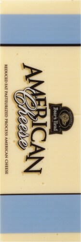 Boar’s Head Lower Fat & Lower Sodium American Cheese White Perspective: right