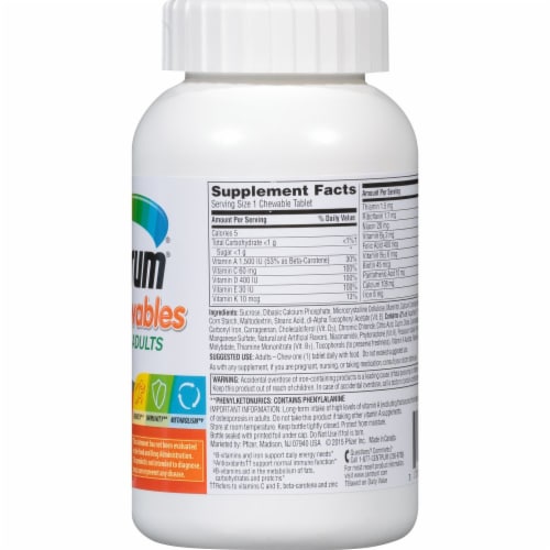 Centrum® Orange Burst Chewables Adult Multivitamin Tablets Perspective: right
