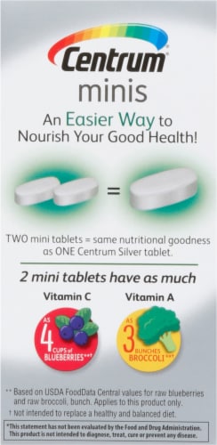 Centrum®  Adults 50+ Multi-Vitamin Mini Tablets Perspective: right