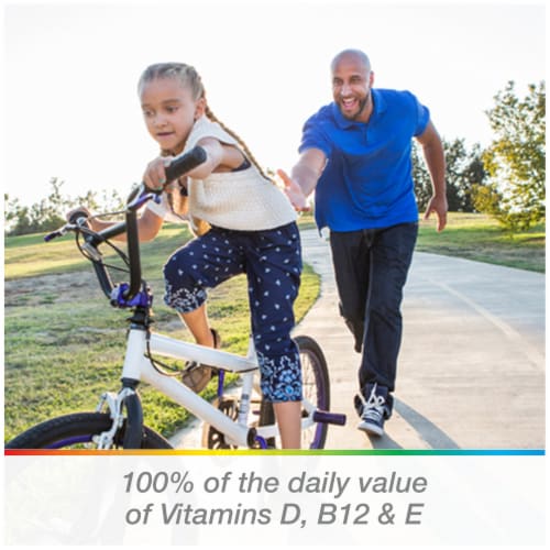 Centrum® MultiGummies® Assorted Natural Fruit Flavored Men Multivitamin Gummies Perspective: right