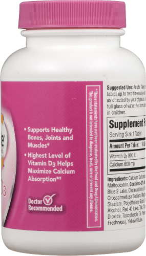 Caltrate 600 Plus Calcium Dietary Supplement Perspective: right