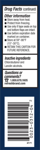 Refresh Lacri-Lube Lubricant Eye Ointment for Nighttime Dry Eye Relief Perspective: right