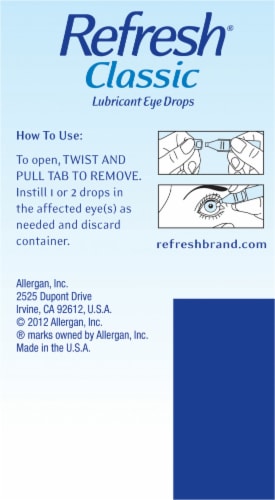 Refresh® Classic Lubricant Eye Drops Perspective: right