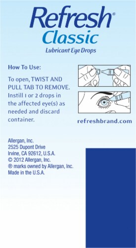 Refresh® Classic Lubricant Eye Drops Perspective: right