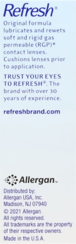Refresh Contacts Lens Comfort Eye Drops Perspective: right