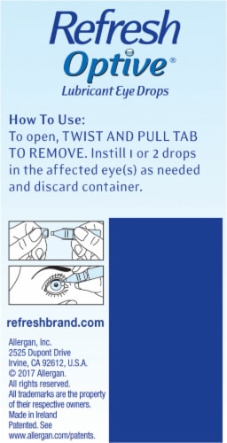 Refresh Optive® Sensitive Lubricant Eye Drops Perspective: right