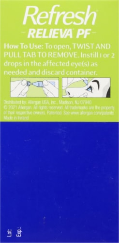 Refresh® Relieva PF Lubricant Eye Drop Vials Perspective: right