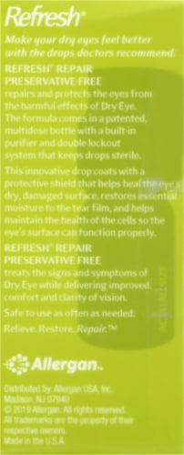 Refresh Repair Lubricant Eye Drops Perspective: right