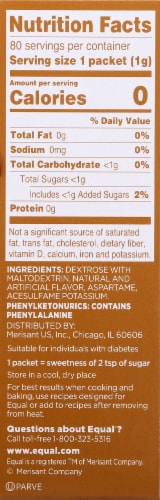 Equal Salted Caramel Zero Calorie Sweetener Packets 80 Count Perspective: right