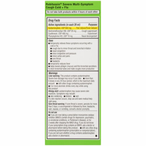 Robitussin Day And Night Severe Multi-Symptom Cold Relief Value Pack Perspective: right