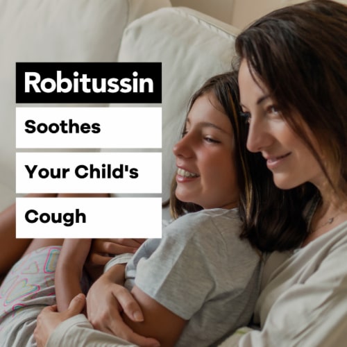 Children's Robitussin DM, Cough and Chest Congestion Relief, Dextromethorphan, Grape Flavor Syrup Perspective: right