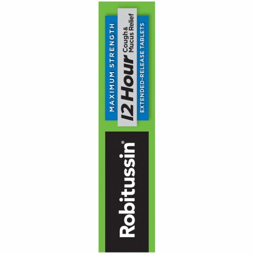 Robitussin 12 Hour Cough & Mucus Relief Extended-Release Tablets Perspective: right