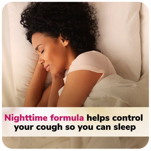 Robitussin Honey Severe Cough Flu & Sore Throat Nighttime Max Syrup Perspective: right