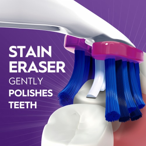 Oral-B 3D White Pro-Flex Stain Eraser Toothbrushes Perspective: right