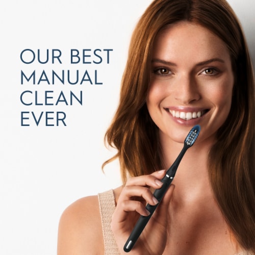 Oral-B Black Clic Toothbrush Ultimate Clean Replacement Brush Heads Perspective: right