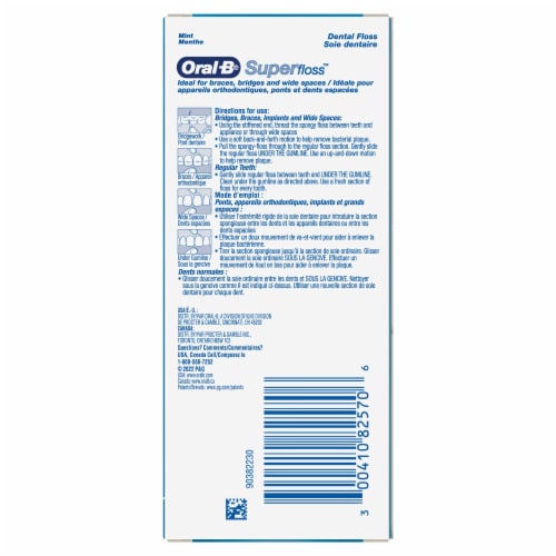 Oral-B SuperFloss - Unwaxed Dental Floss