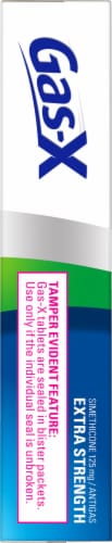 Gas X Extra Strength Antigas Peppermint Creme Chewable Tablets Perspective: right