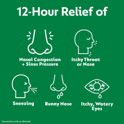 Zyrtec-D 12 Hour Allergy Relief & Nasal Decongestant Tablets Perspective: right