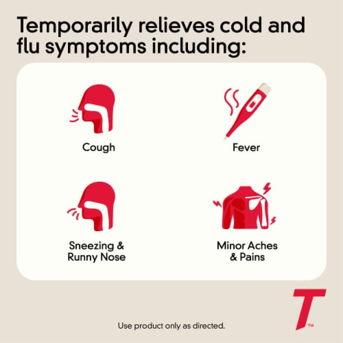 Tylenol Children's Cold + Flu Grape Flavor Oral Suspension Perspective: right