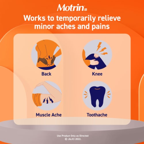 Motrin® Ibuprofen Liquid Gels 200mg Perspective: right