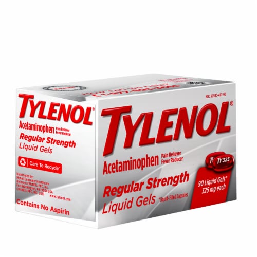 Tylenol® Regular Strength Liquid Gels Perspective: right
