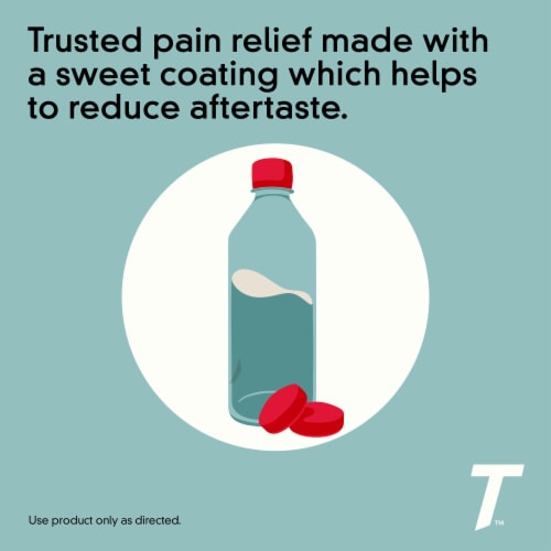 Tylenol Extra Strength Coated Tablets With Acetaminophen 500Mg Perspective: right