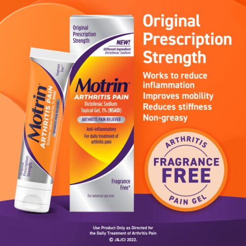 Motrin Arthritis Pain Diclofenac Sodium Topical Gel 1% Perspective: right