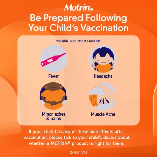 Children's Motrin Grape Oral Suspension Perspective: right