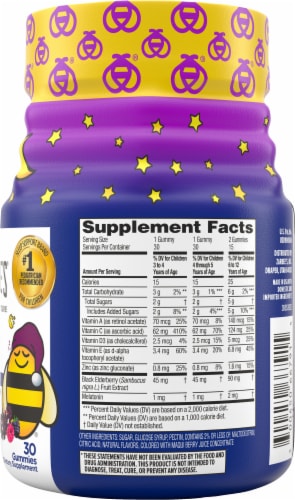 Zarbee's® Children's Sleep+ Immune Mixed Berry Gummies Perspective: right